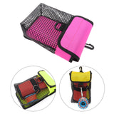 Maxbell Scuba Diving Gear Storage Bag Snorkeling Equipment Holder Mesh Pocket Large Mesh Fluorescent Pink