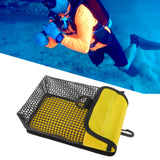 Maxbell Scuba Diving Gear Storage Bag Snorkeling Equipment Holder Mesh Pocket Large Mesh Yellow