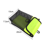 Maxbell Scuba Diving Gear Storage Bag Snorkeling Equipment Holder Mesh Pocket Small Mesh Fluorescent Yellow