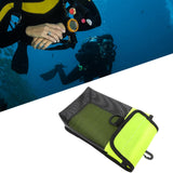 Maxbell Scuba Diving Gear Storage Bag Snorkeling Equipment Holder Mesh Pocket Small Mesh Fluorescent Yellow