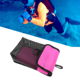 Maxbell Scuba Diving Gear Storage Bag Snorkeling Equipment Holder Mesh Pocket Small Mesh Fluorescent Pink