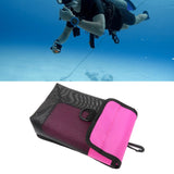 Maxbell Scuba Diving Gear Storage Bag Snorkeling Equipment Holder Mesh Pocket Small Mesh Fluorescent Pink