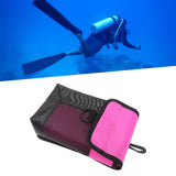 Maxbell Scuba Diving Gear Storage Bag Snorkeling Equipment Holder Mesh Pocket Small Mesh Fluorescent Pink