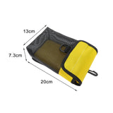 Maxbell Scuba Diving Gear Storage Bag Snorkeling Equipment Holder Mesh Pocket Small Mesh Yellow