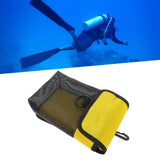 Maxbell Scuba Diving Gear Storage Bag Snorkeling Equipment Holder Mesh Pocket Small Mesh Yellow