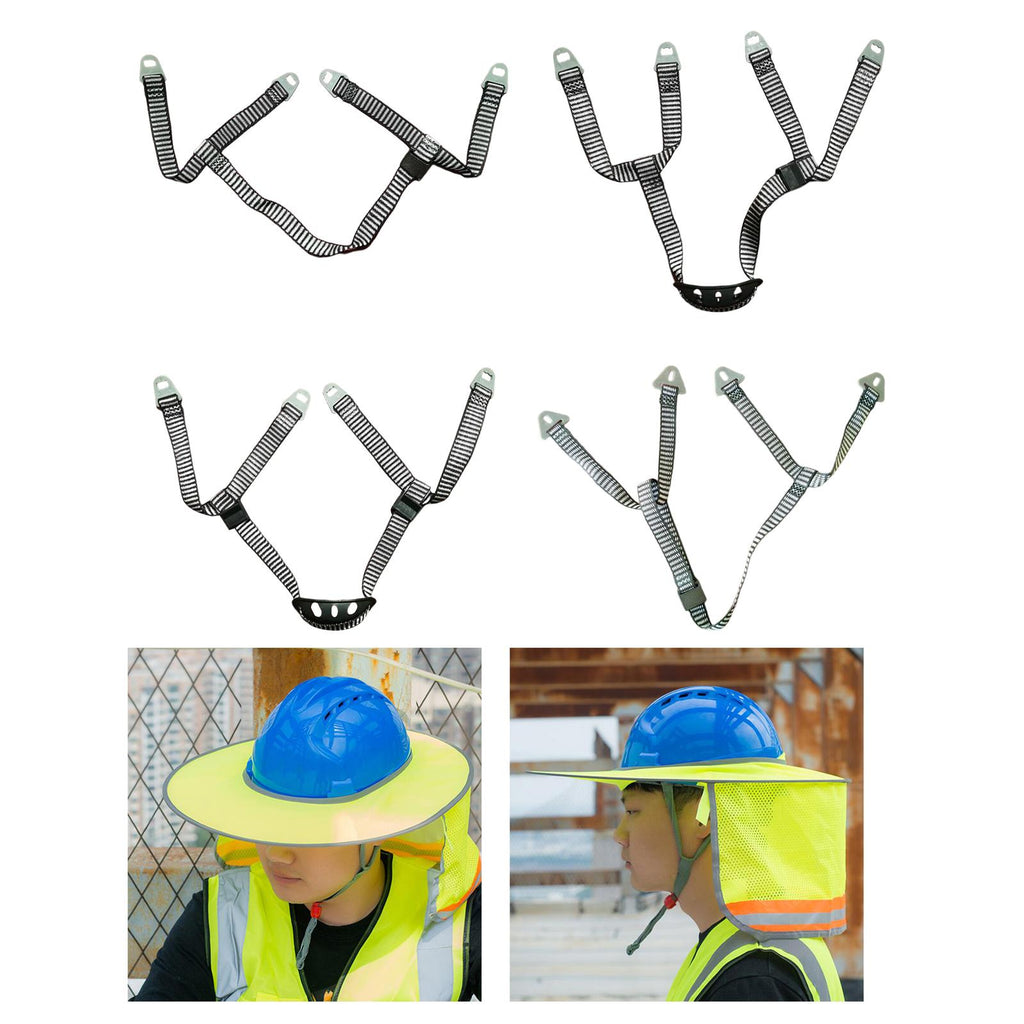 Maxbell Hard Hat Chin Strap Adjustable Y Type Helmet Strap for Bike Skiing  Climbing Buckle