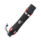 Maxbell Surfboard Leash Paddle Board Leash Surfing Accessories TPU Outdoor SUP Strap 6ft Red