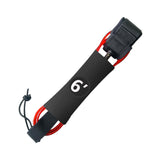 Maxbell Surfboard Leash Paddle Board Leash Surfing Accessories TPU Outdoor SUP Strap 6ft Red