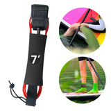 Maxbell Surfboard Leash Paddle Board Leash Surfing Accessories TPU Outdoor SUP Strap 7ft Red