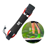 Maxbell Surfboard Leash Paddle Board Leash Surfing Accessories TPU Outdoor SUP Strap 8ft Red