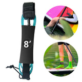 Maxbell Surfboard Leash Paddle Board Leash Surfing Accessories TPU Outdoor SUP Strap 8ft Blue
