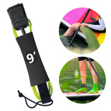 Maxbell Surfboard Leash Paddle Board Leash Surfing Accessories TPU Outdoor SUP Strap 9ft Green