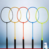 Maxbell Badminton Rackets 2Pcs Badminton Equipment for Beach Indoor Outdoor Backyard Black