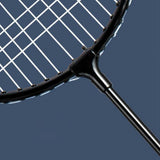 Maxbell Badminton Rackets 2Pcs Badminton Equipment for Beach Indoor Outdoor Backyard Black