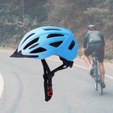 Maxbell Bicycle Helmet Head Protective Lightweight with LED Safety Light Bike Helmet Blue