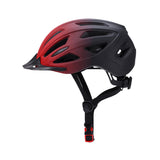Maxbell Bicycle Helmet Head Protective Lightweight with LED Safety Light Bike Helmet Black Red