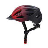Maxbell Bicycle Helmet Head Protective Lightweight with LED Safety Light Bike Helmet Black Red