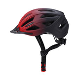 Maxbell Bicycle Helmet Head Protective Lightweight with LED Safety Light Bike Helmet Black Red