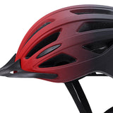 Maxbell Bicycle Helmet Head Protective Lightweight with LED Safety Light Bike Helmet Black Red