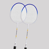Maxbell 2Pcs Badminton Racket Lightweight 2 Player Badminton Racquet for Adults Kids Without Bag Blue