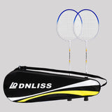 Maxbell 2Pcs Badminton Racket Lightweight 2 Player Badminton Racquet for Adults Kids with Bag Blue