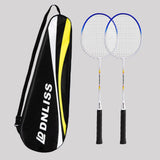 Maxbell 2Pcs Badminton Racket Lightweight 2 Player Badminton Racquet for Adults Kids with Bag Blue