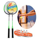 Maxbell 2x Badminton Racquets Playing Badminton Racket Sets for Lawn Green