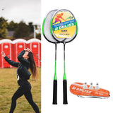 Maxbell 2x Badminton Racquets Playing Badminton Racket Sets for Lawn Green