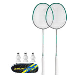 Maxbell Badminton Rackets Set of 2 Sturdy for Indoor Outdoor Outdoor Backyard Green