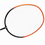 Maxbell 2x Badminton Rackets Lightweight Tennis Racquets for Lawn Gym Indoor Outdoor Orange