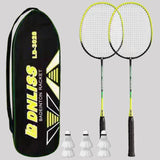 Maxbell 2x Badminton Rackets Lightweight Tennis Racquets for Lawn Gym Indoor Outdoor Green