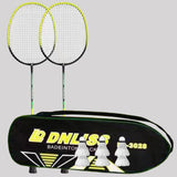 Maxbell 2x Badminton Rackets Lightweight Tennis Racquets for Lawn Gym Indoor Outdoor Green