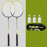 Maxbell 2x Badminton Rackets Lightweight Tennis Racquets for Lawn Gym Indoor Outdoor Green