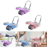 Maxbell Double Wheel Abdominal Roller for Women Body Building Home Gym Use Violet