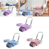 Maxbell Double Wheel Abdominal Roller for Women Body Building Home Gym Use Violet