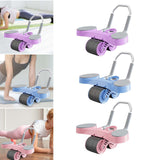 Maxbell Double Wheel Abdominal Roller for Women Body Building Home Gym Use Violet
