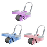 Maxbell Double Wheel Abdominal Roller for Women Body Building Home Gym Use Violet