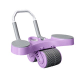 Maxbell Double Wheel Abdominal Roller for Women Body Building Home Gym Use Violet
