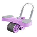 Maxbell Double Wheel Abdominal Roller for Women Body Building Home Gym Use Violet
