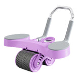 Maxbell Double Wheel Abdominal Roller for Women Body Building Home Gym Use Violet