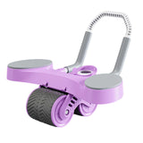 Maxbell Double Wheel Abdominal Roller for Women Body Building Home Gym Use Violet