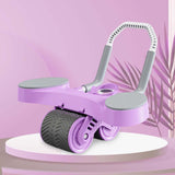 Maxbell Double Wheel Abdominal Roller for Women Body Building Home Gym Use Violet