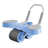 Maxbell Double Wheel Abdominal Roller for Women Body Building Home Gym Use Blue