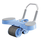 Maxbell Double Wheel Abdominal Roller for Women Body Building Home Gym Use Blue