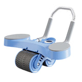 Maxbell Double Wheel Abdominal Roller for Women Body Building Home Gym Use Blue