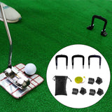 Maxbell 3x Golf Putting Gates Portable Metal Putter Goal Precision Practice Supplies