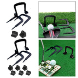 Maxbell 3Pcs Golf Putting Gates Metal Golf Training Aid Goal Gate for Indoor Outdoor 2 Bases