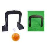 Maxbell 3Pcs Golf Putting Gates Metal Golf Training Aid Goal Gate for Indoor Outdoor 2 Bases