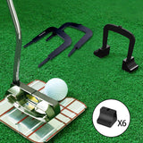 Maxbell 3Pcs Golf Putting Gates Metal Golf Training Aid Goal Gate for Indoor Outdoor 6 Bases