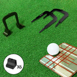 Maxbell 3Pcs Golf Putting Gates Metal Golf Training Aid Goal Gate for Indoor Outdoor 6 Bases